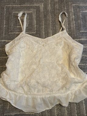 URBAN Romantics Cream Floral Lace Camisole